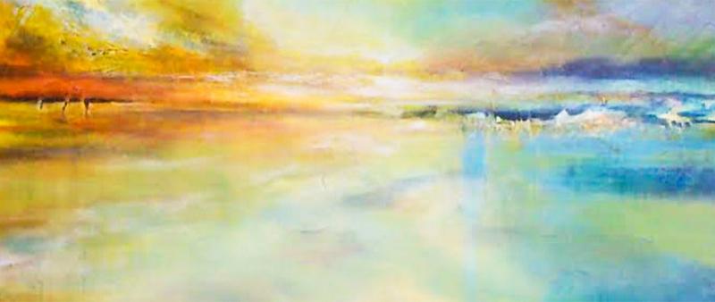 Faszination Himmel und Meer in Aquarell