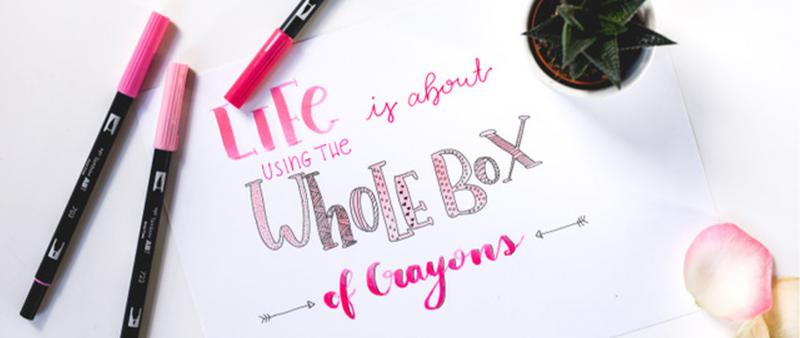 Lettering – herbstliche Buchstaben schön zeichnen