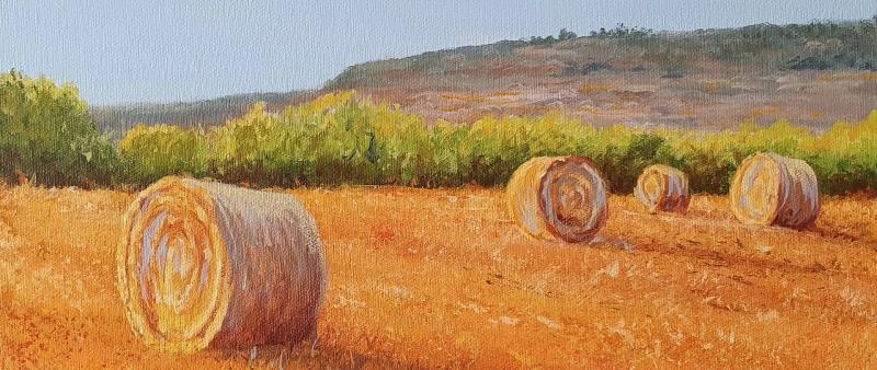 Sommerlandschaft in Acryl