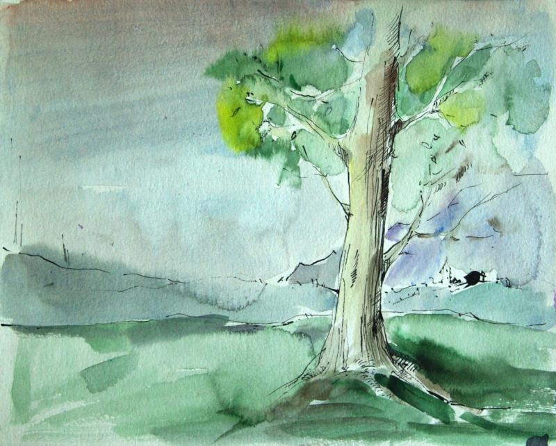Aquarell in Schichten