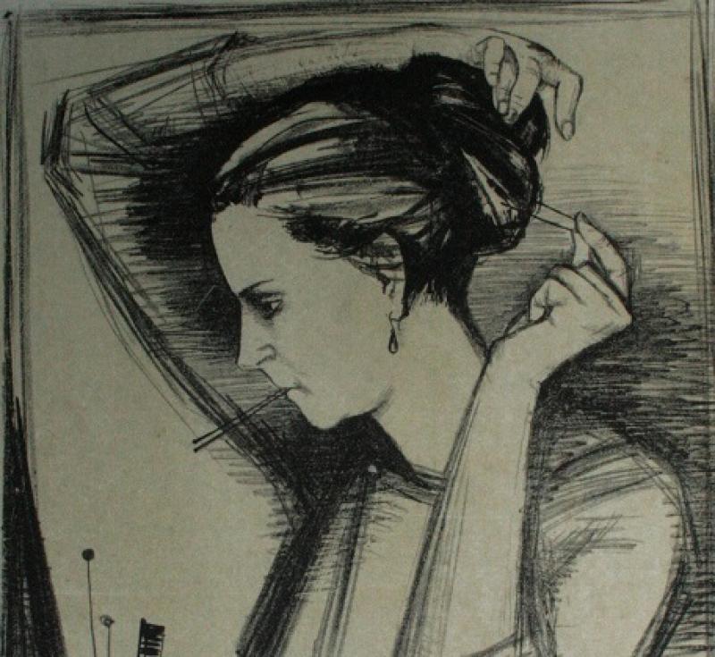 Porträt Litho